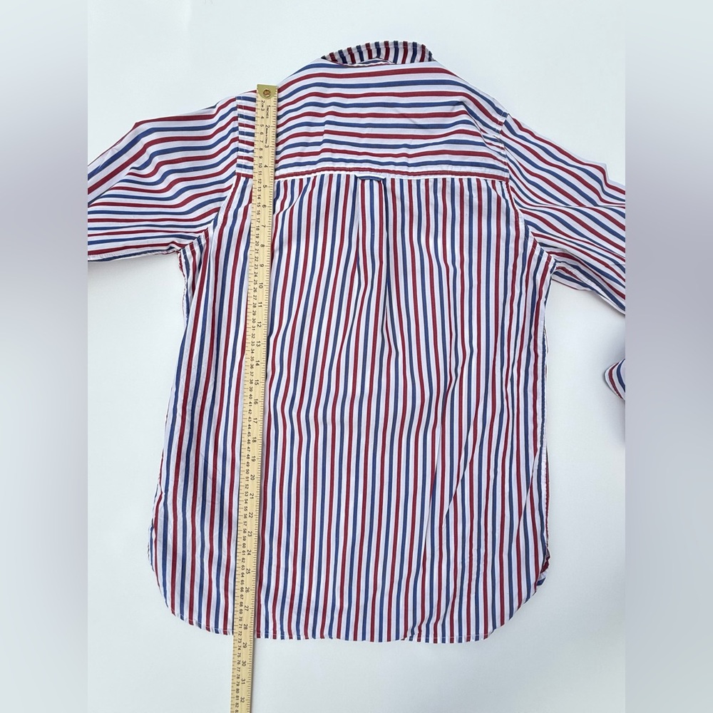 J.Crew Women’s Stripe Shirt - Red, Blue, and White - Picture 5 of 7
